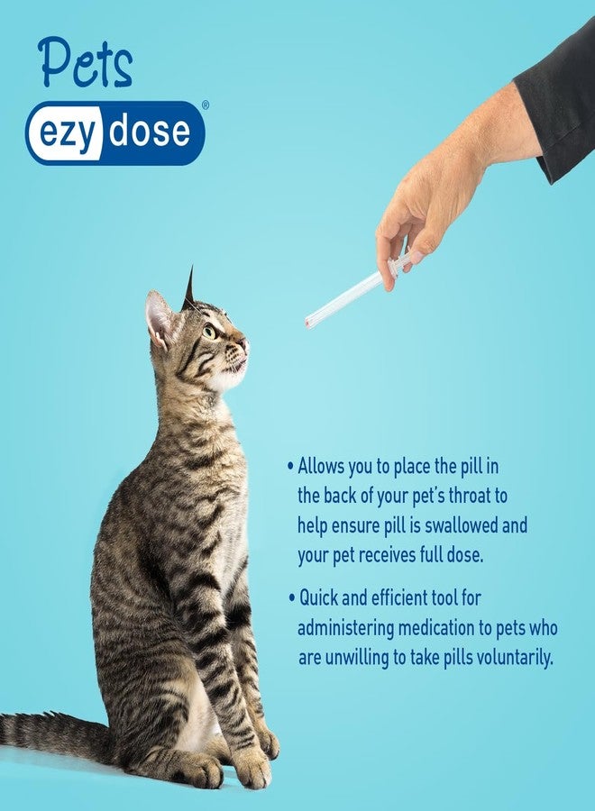 EZY DOSE Pet Pill Shooter for Dogs & Cats, Easy Tablet Dispenser and Syringe, Safe Oral Medication Tool, Soft Tip for Comfort, Reusable Pet Medicine Applicator for Small and Large Pets - Image 3